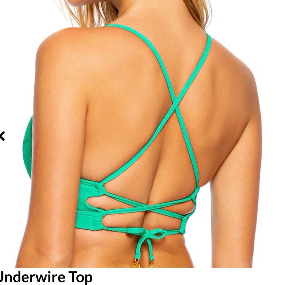 Luli Fama Playa Vibes Green Mojito Bikini size small - Picture 3 of 9